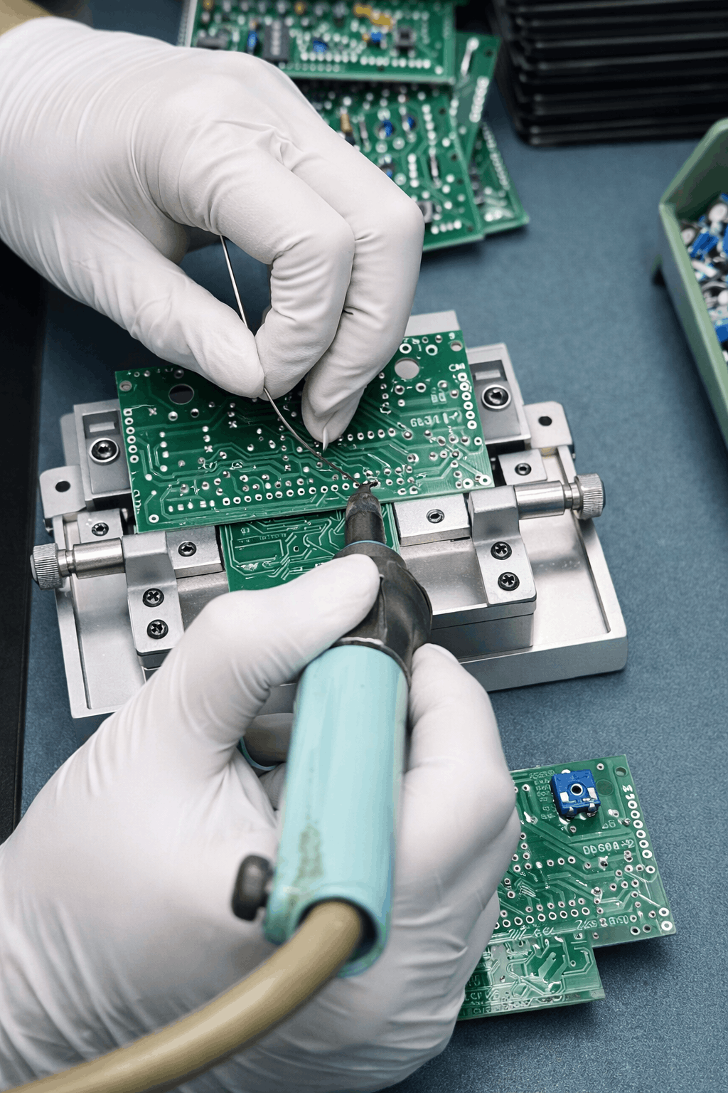 Manual rework on electronic board